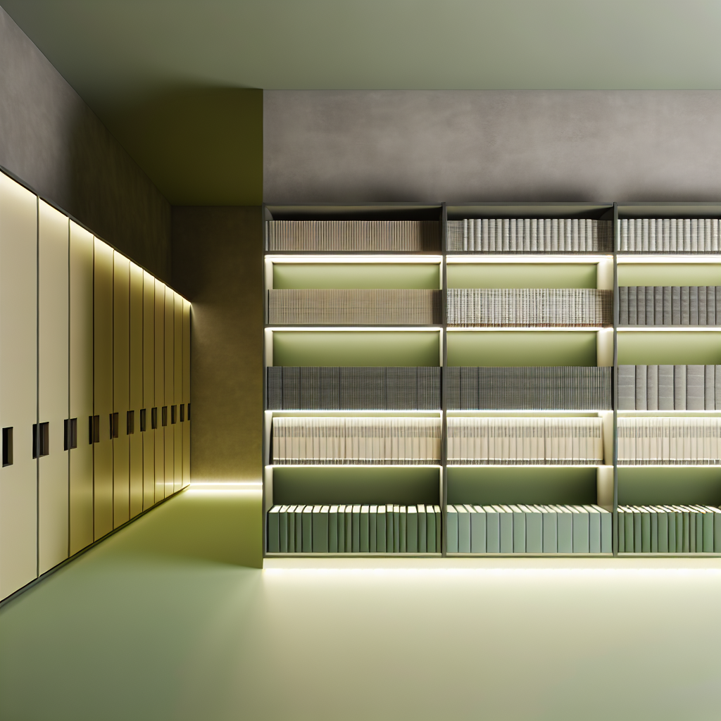 Organized storage shelving